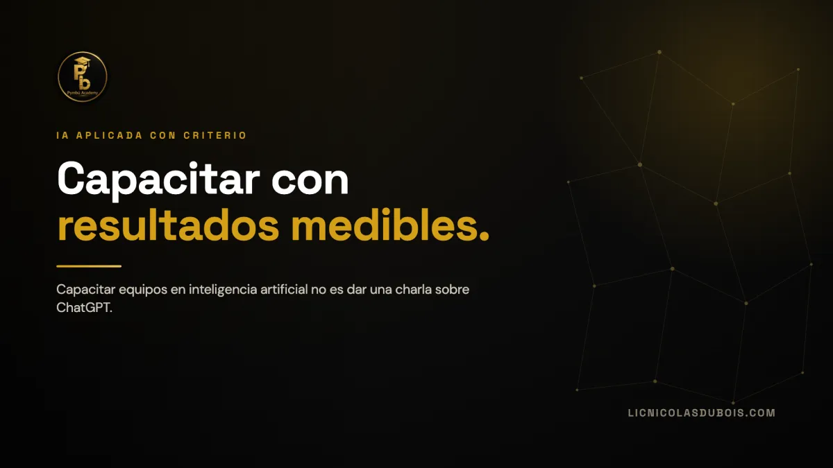 Formar al equipo en IA con resultados medibles