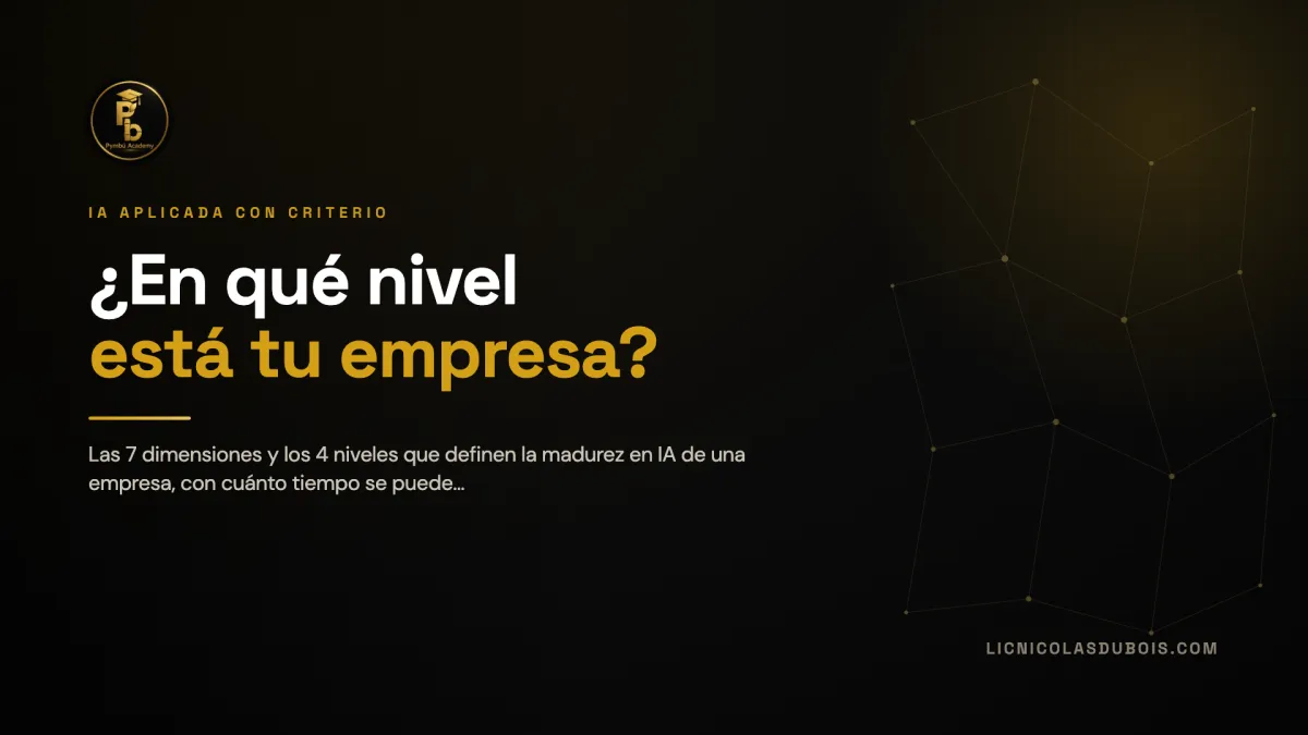 Madurez en IA: en qué nivel está tu empresa (y qué hacer en cada uno)