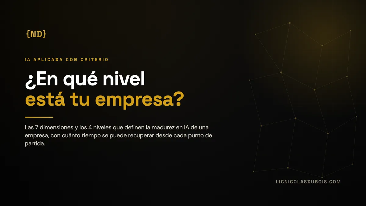 Los niveles de madurez en adopción de IA