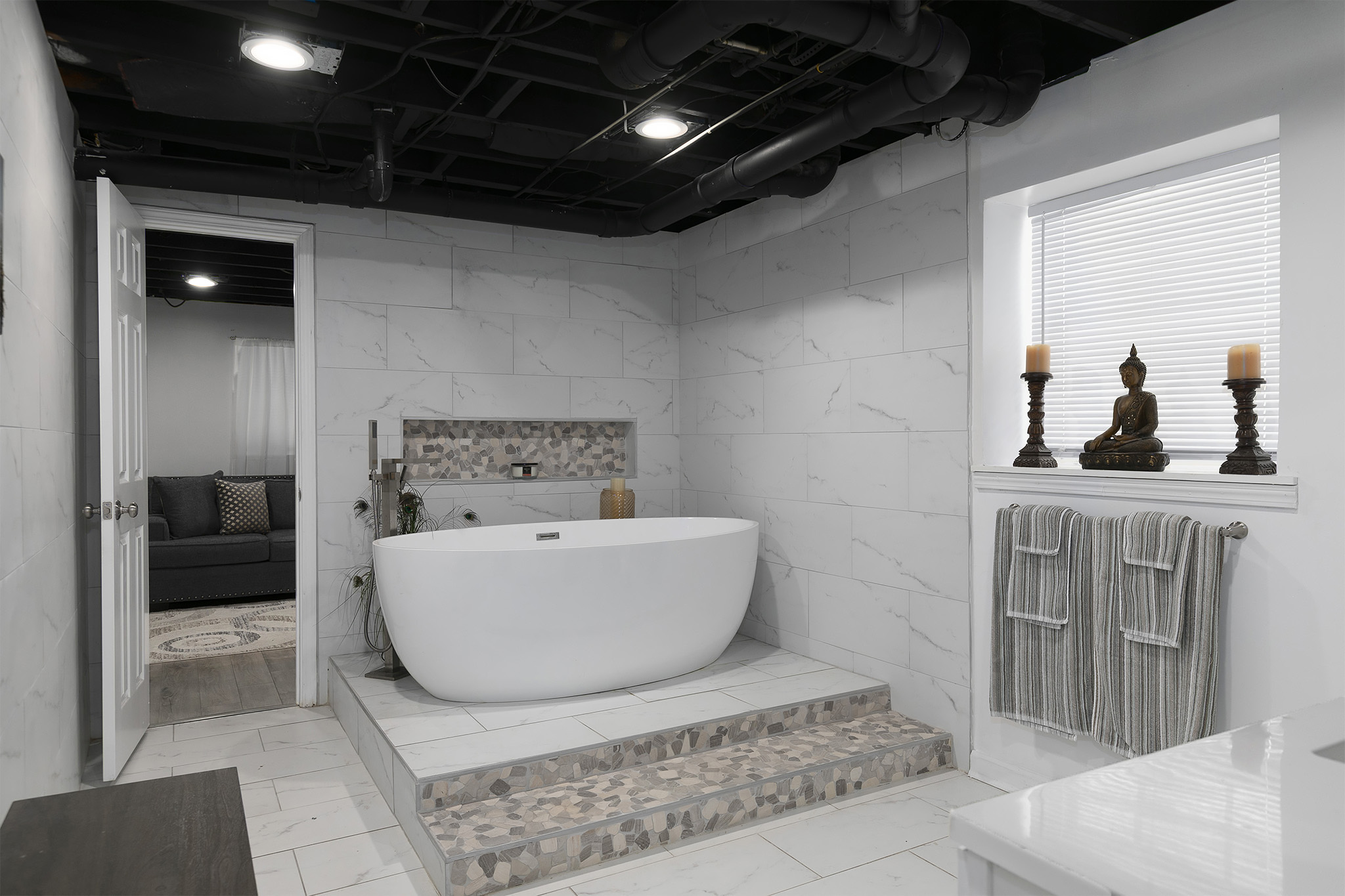 Luxury estate interior detailed view