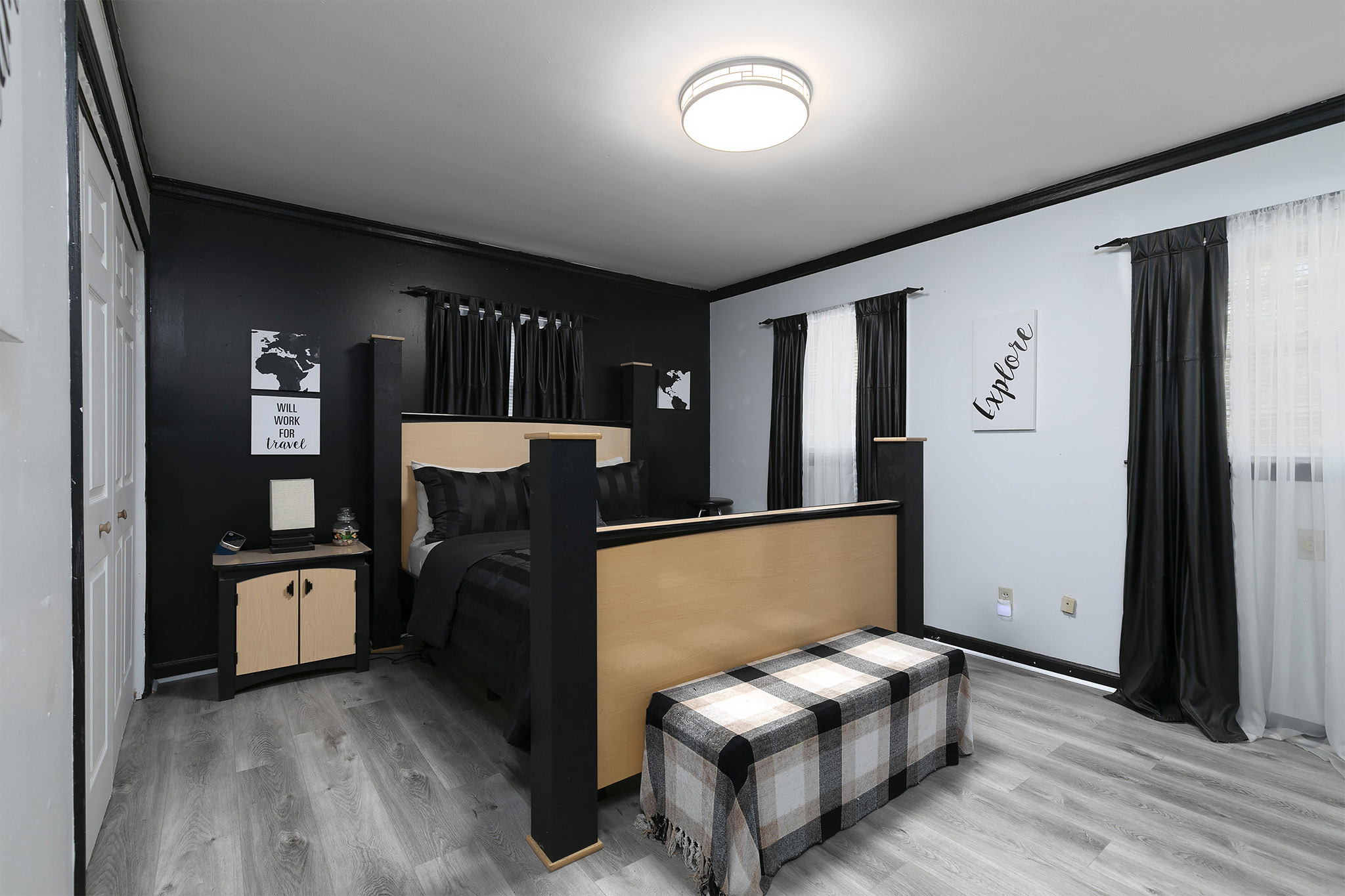 Luxury estate interior detailed view
