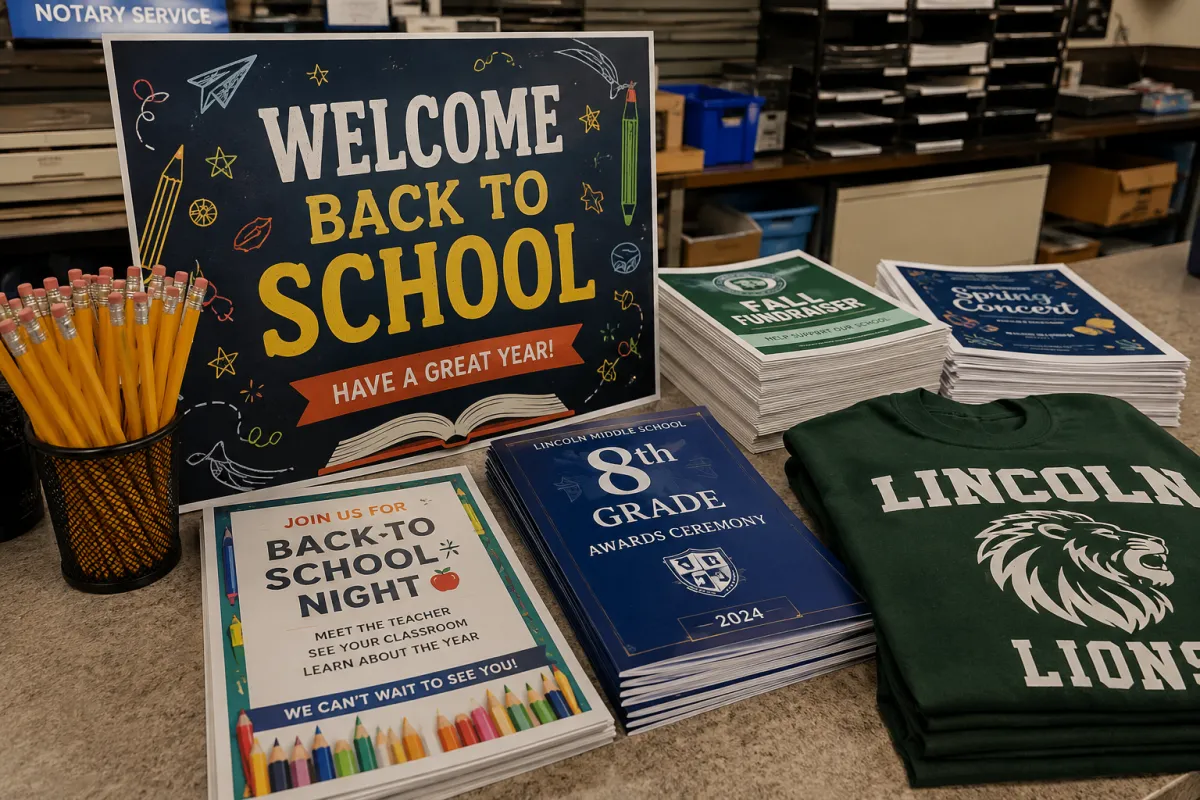 Back to School Printing/Custom Apparel