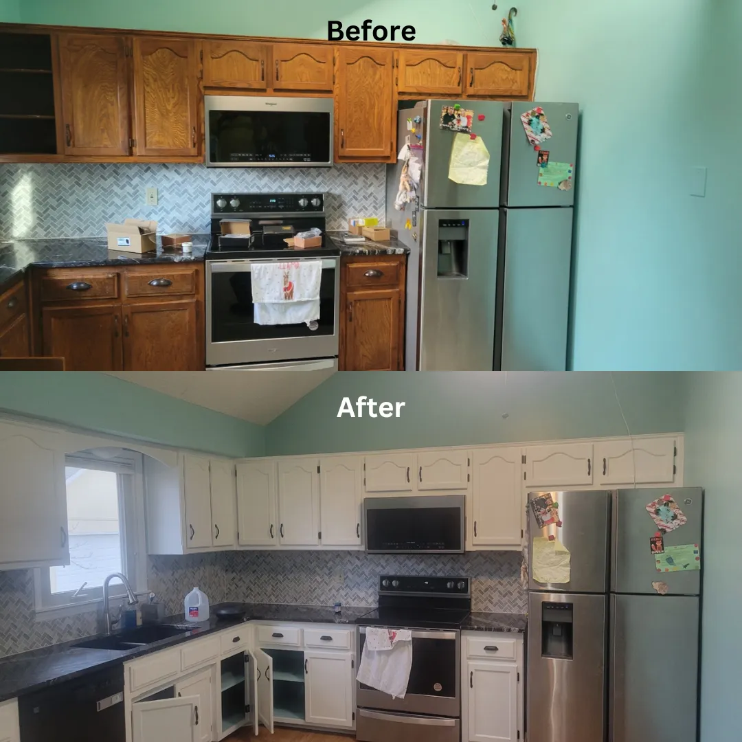 before and after kitchen transformation