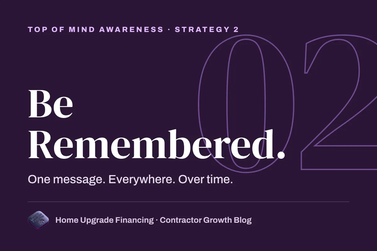 Engineer Familiarity Through Repetition: Be Remembered