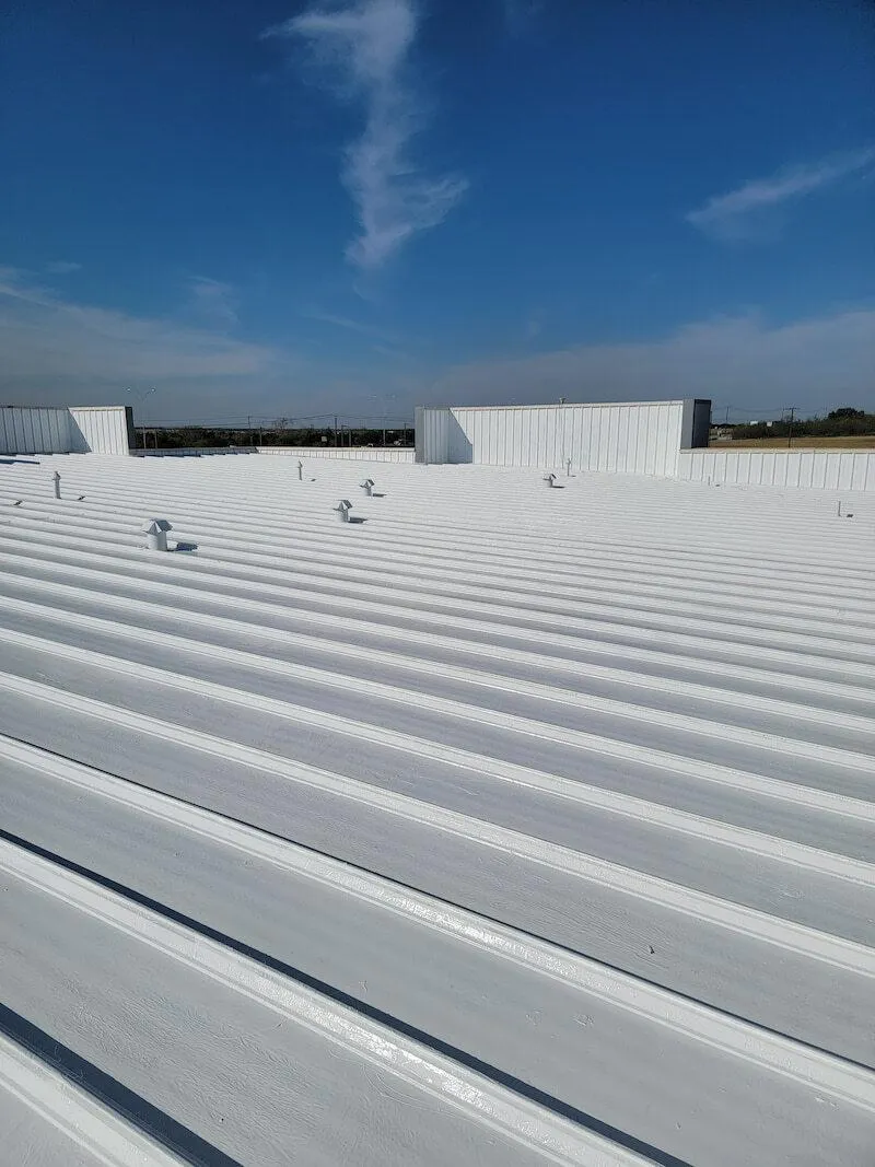 a roof  coating of a building