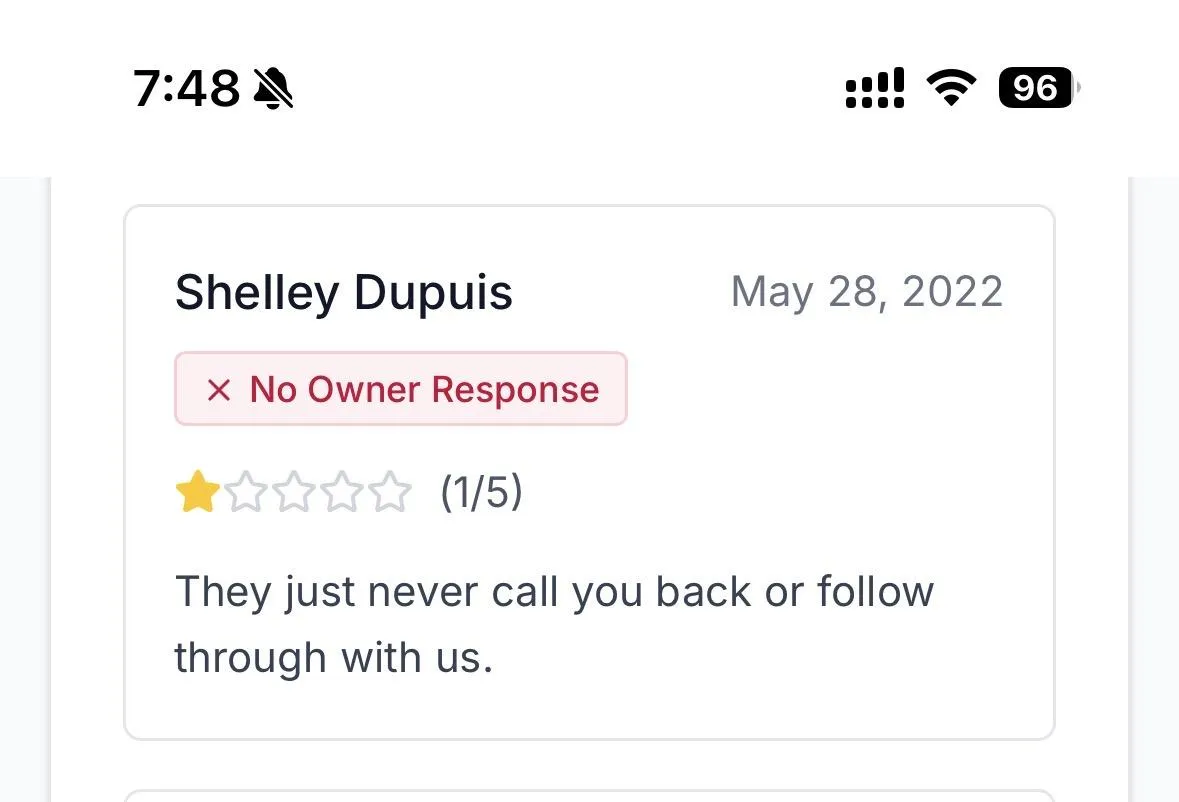 Island Way Pools Negative Review