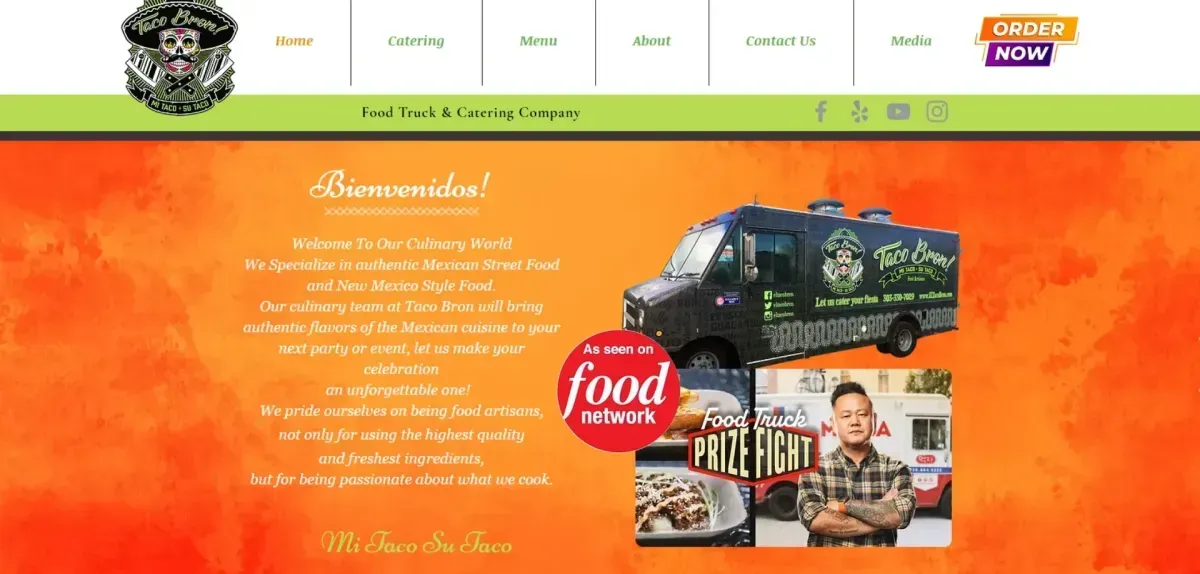 El Taco Bron website