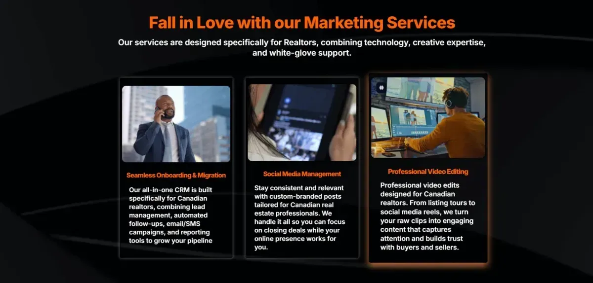 HighLevel Realty SMMA landing page
