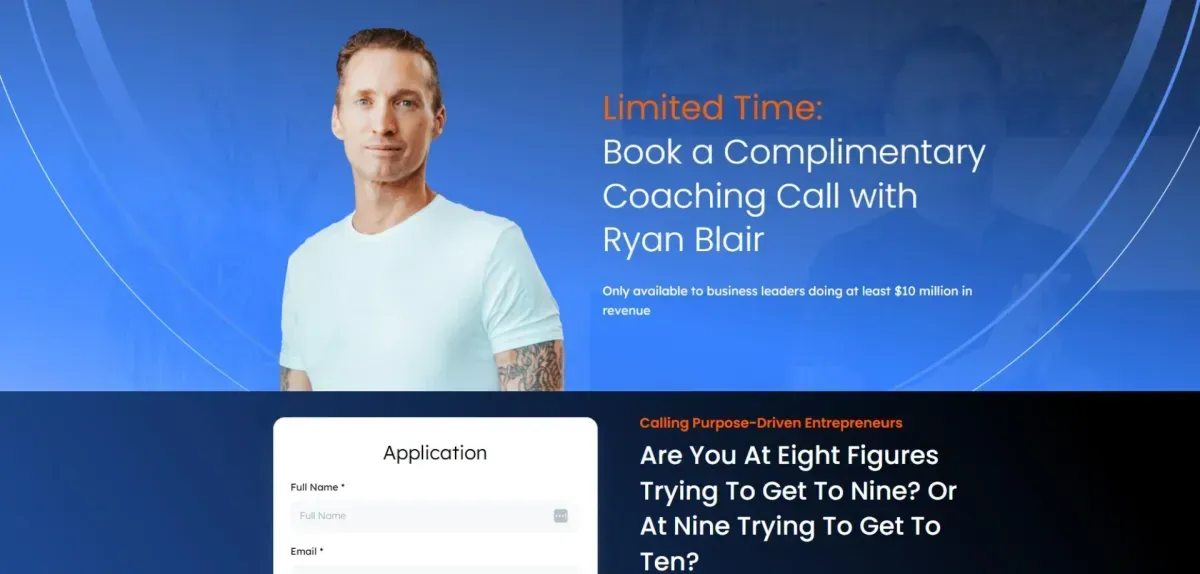 Altercall opt-in landing page