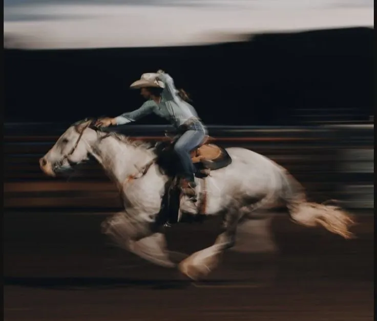 photograph of running horse