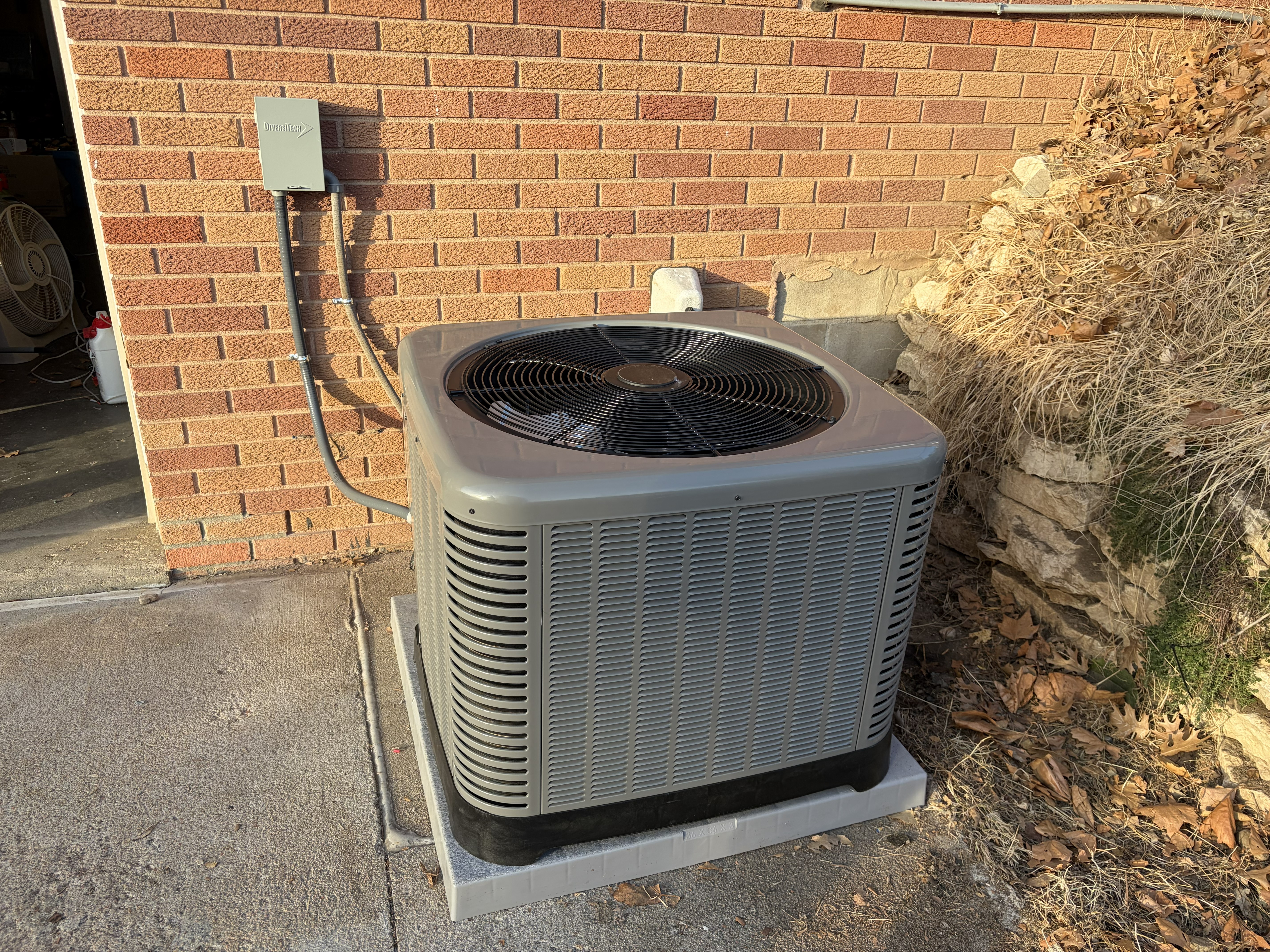 a bunch of windmills that are standing in the grass