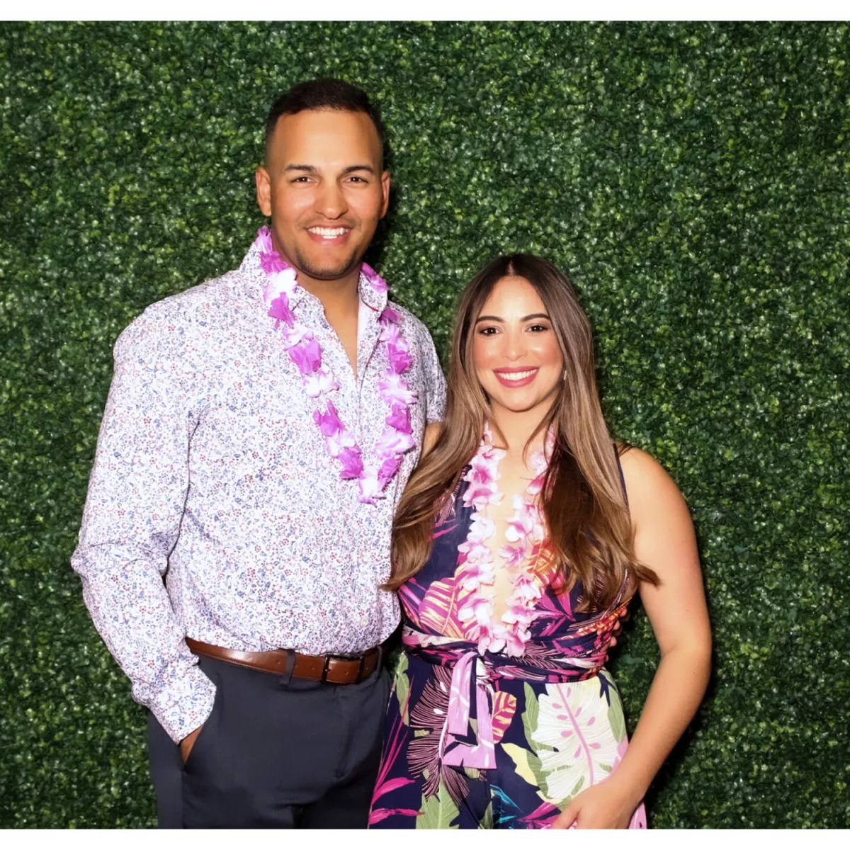 Hedge Backdrop for Photo Booth Rental Orlando