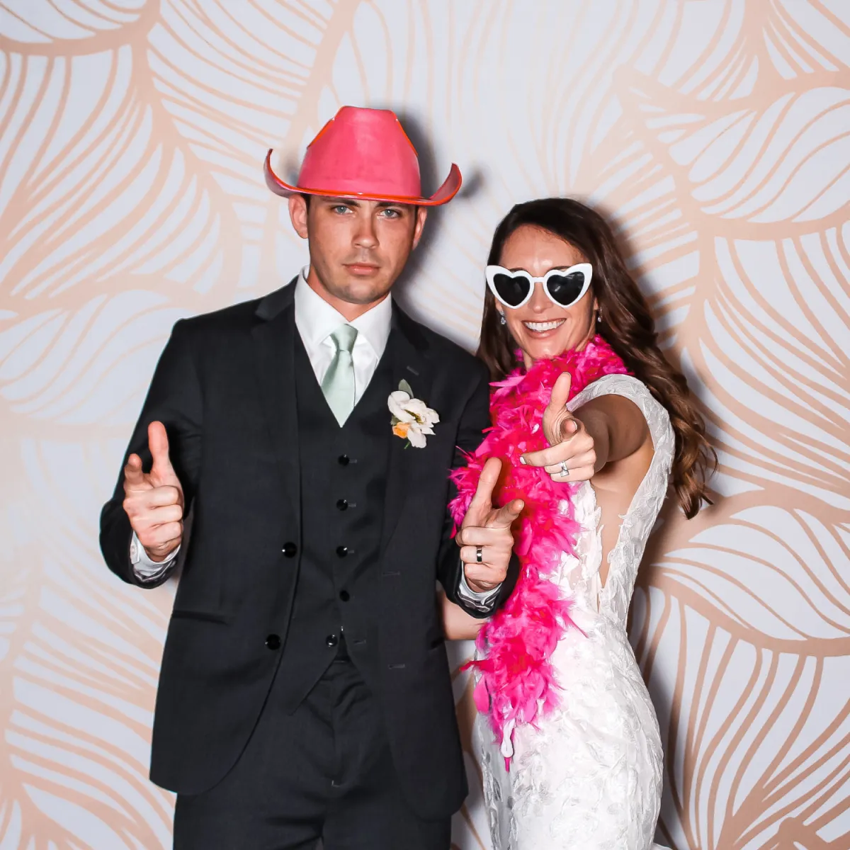 Golden Leaves Backdrop for Photo Booth Rental Orlando
