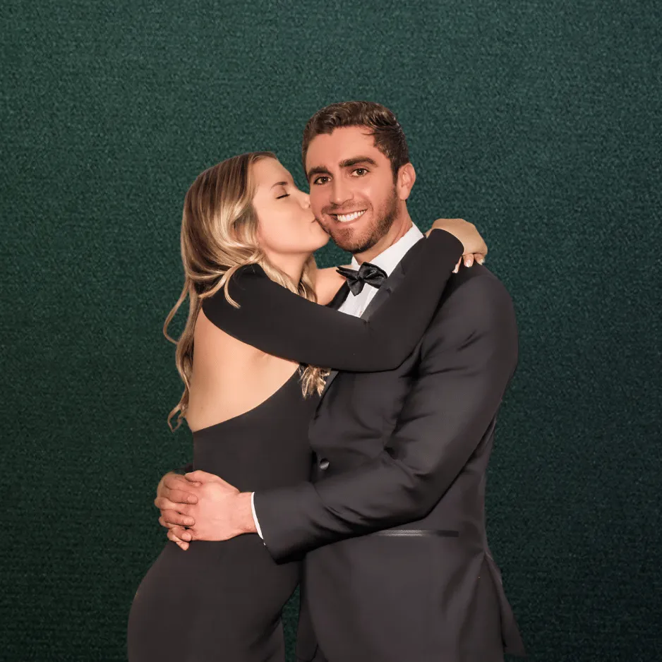 Midnight Emerald Backdrop for Photo Booth Rental Orlando