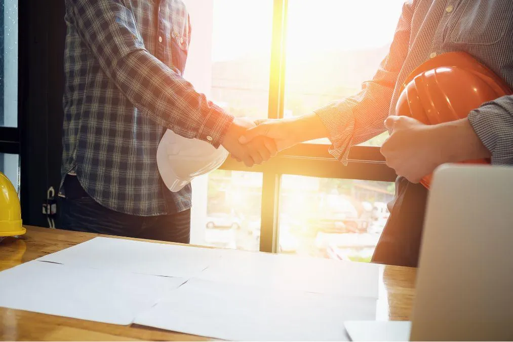 general contractor meeting with sub contractor