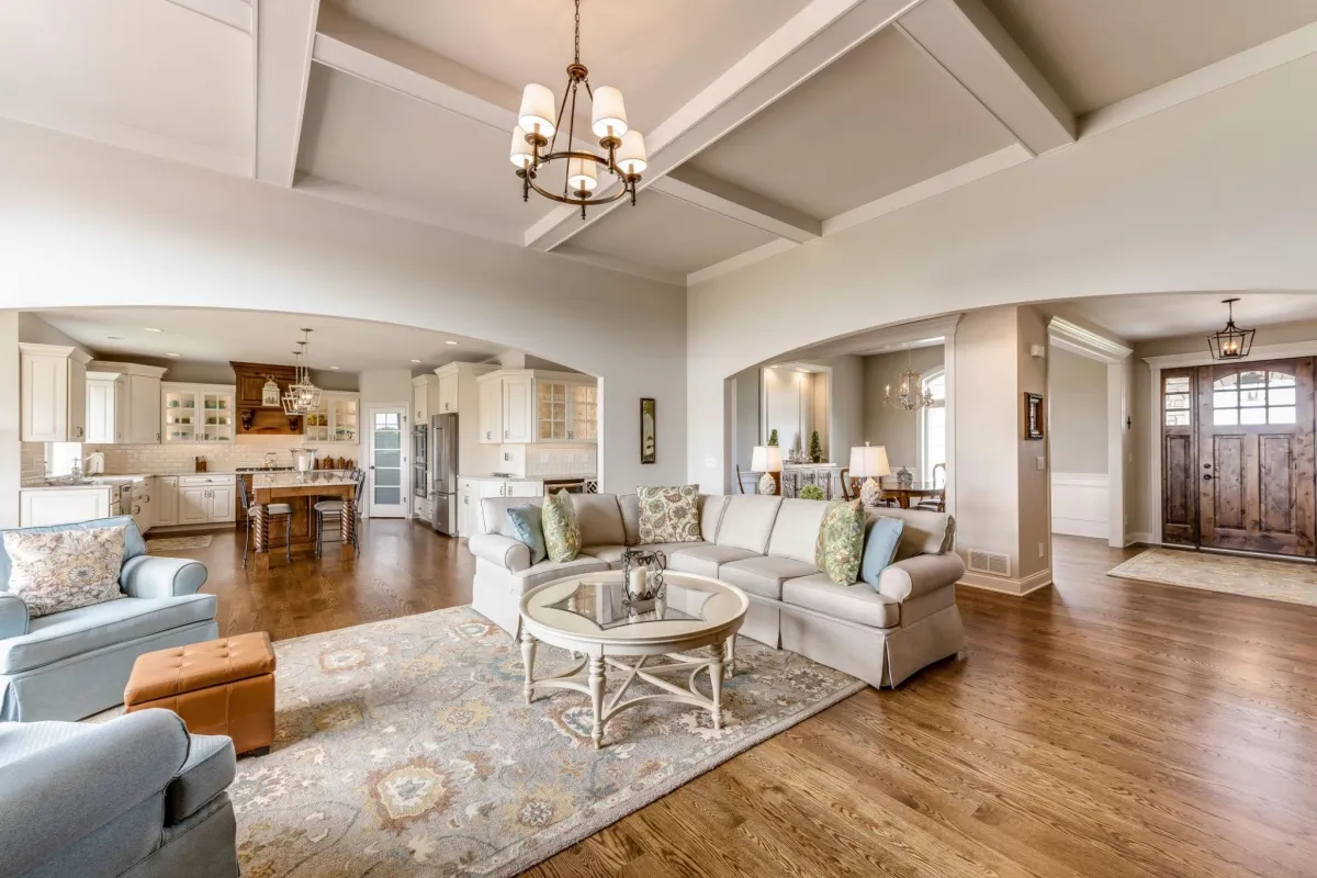 a home with an open floor plan