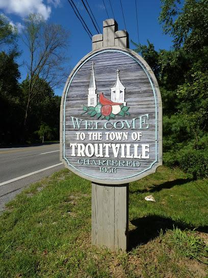troutville welcome sign