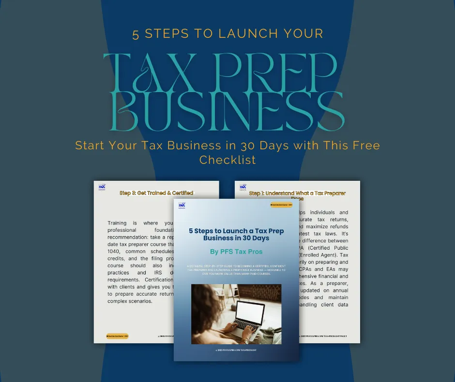 5-Step to Launch your ta prep business in 30 Days