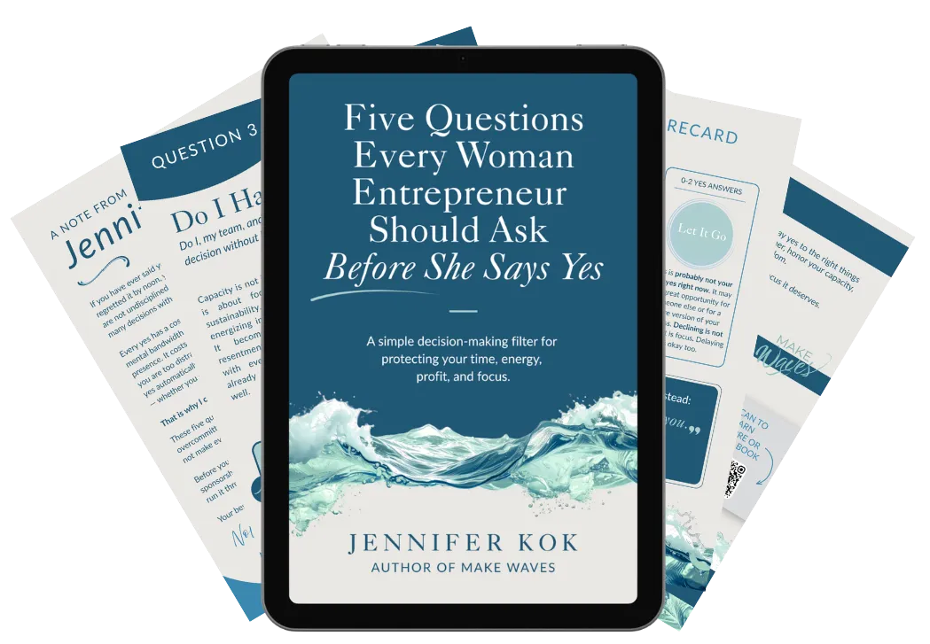Free bonus guide for women entrepreneurs by Jennifer Kok