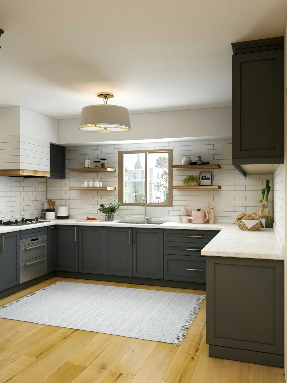 Remodeled kitchen with island in San Antonio home