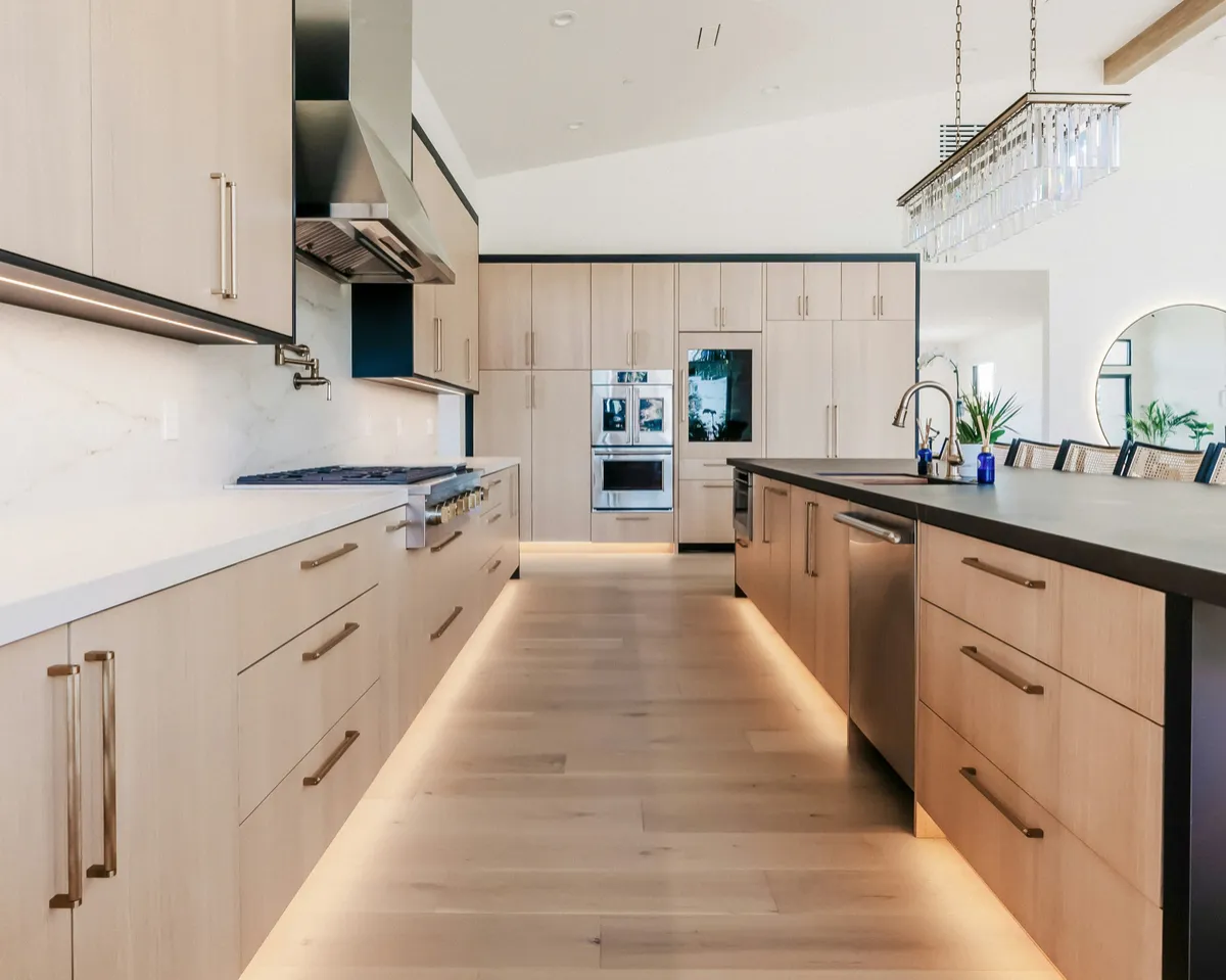 Kitchen remodel with new cabinets and countertops
