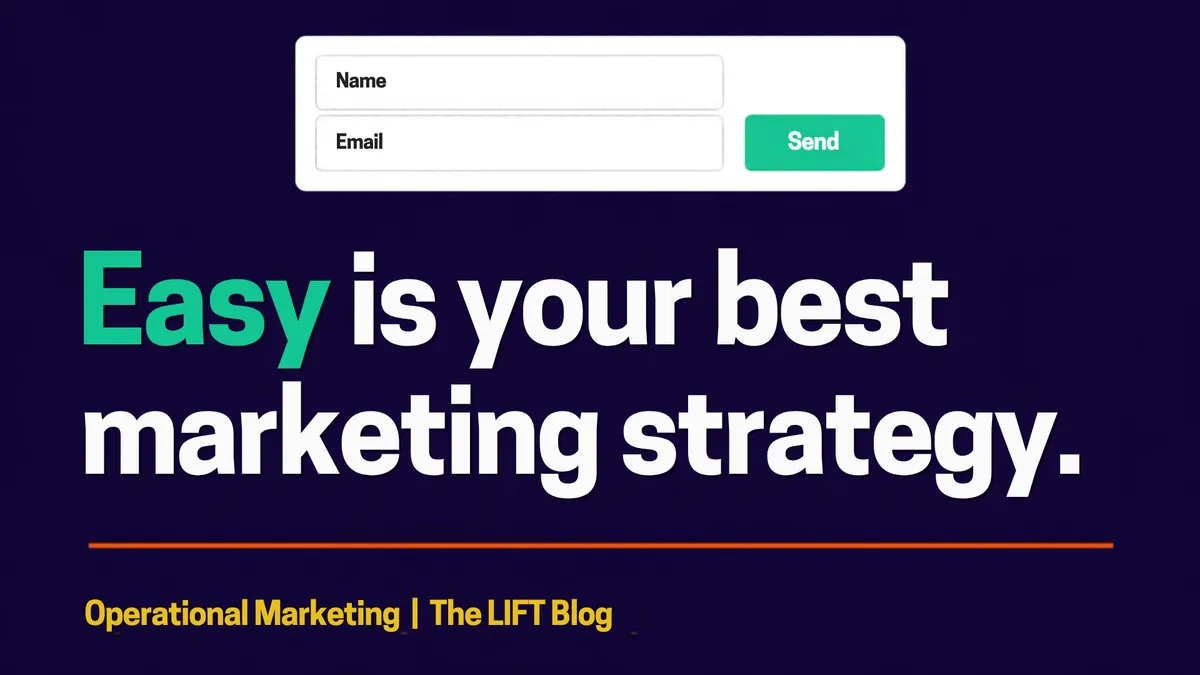 The Friction Audit: Why "Easy" Is Your Best Marketing Strategy