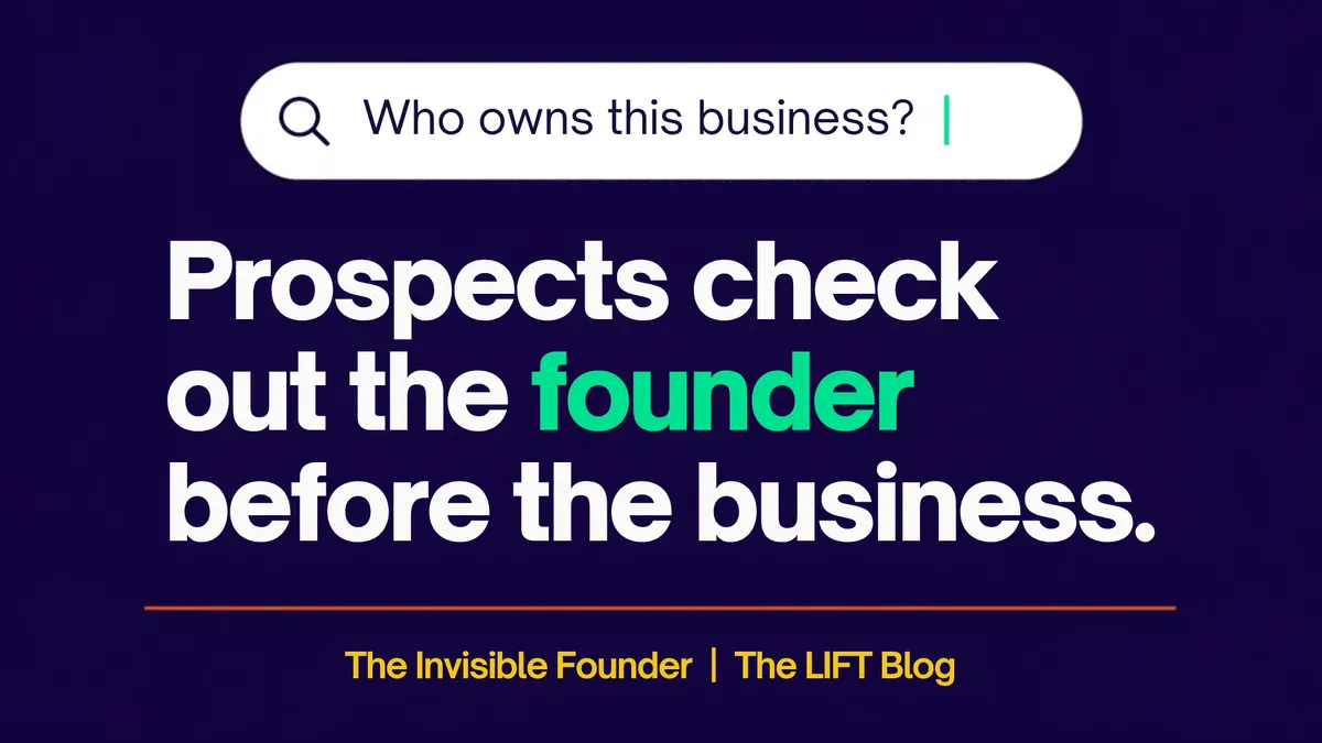 The Invisible Founder: Why Owners Need a Personal Brand