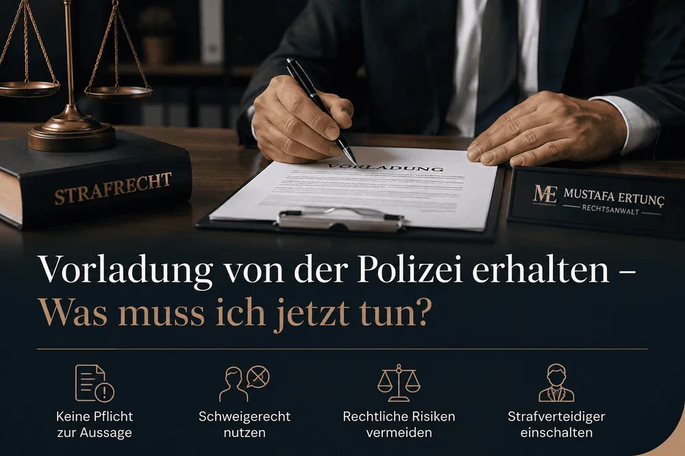 Vorladung von der Polizei erhalten