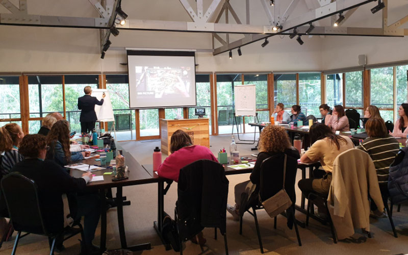 James presenting at a Retreat