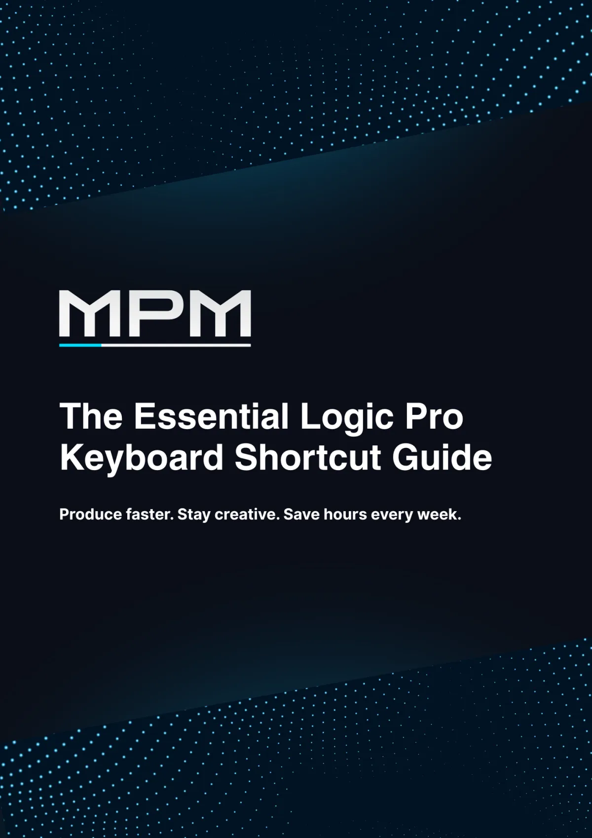 Minimalist electronic music studio with aqua lighting and modern equipment