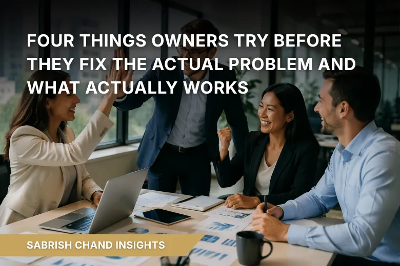 Four Things Owners Try Before They Fix the Actual Problem (And What Actually Works)