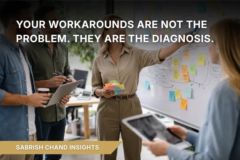 Your Workarounds Are Not the Problem. They Are the Diagnosis.