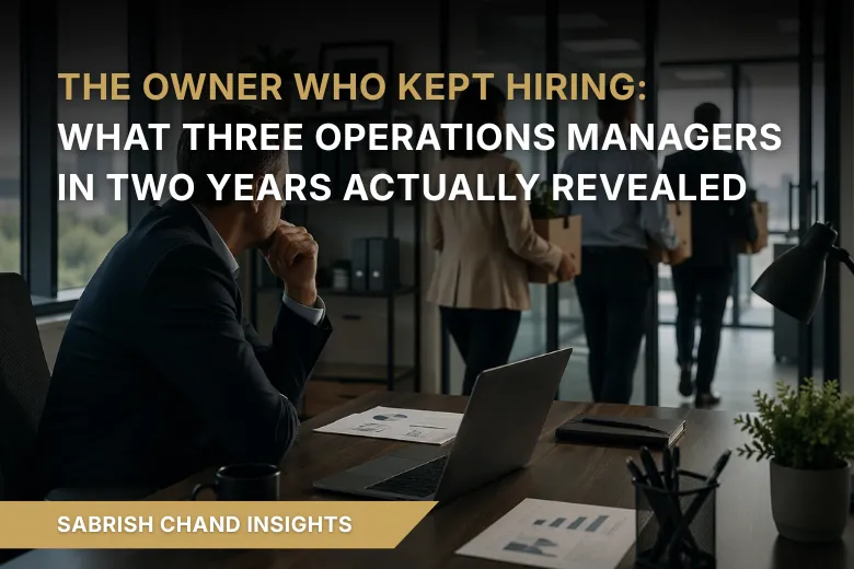 The Owner Who Kept Hiring: What Three Operations Managers in Two Years Actually Revealed