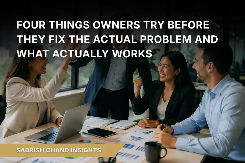 Four Things Owners Try Before They Fix the Actual Problem (And What Actually Works)