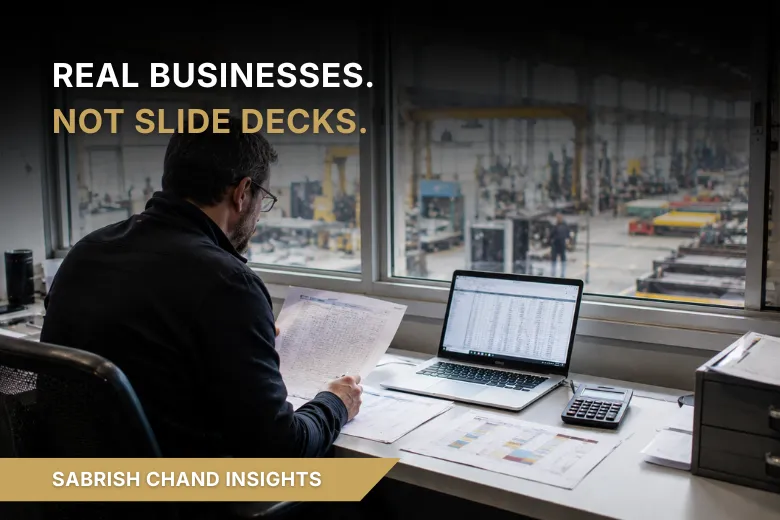 Real Businesses. Not Slide Decks.