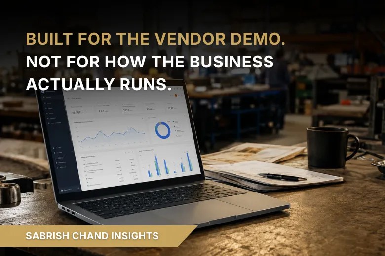Built for the Vendor Demo. Not for How the Business Actually Runs.