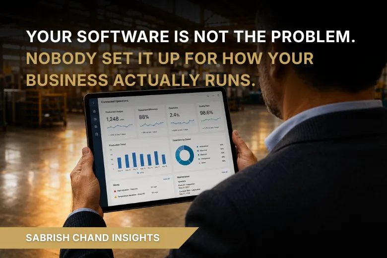 Your Software Is Not the Problem. Nobody Set It Up for How Your Business Actually Runs.