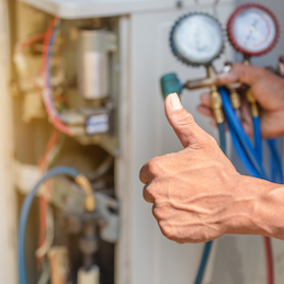 HVAC maintenance plan checkup to ensure heating and cooling system efficiency in New Braunfels, TX