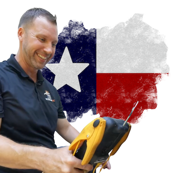 Certified HVAC technician checking refrigerant pressure gauges in New Braunfels, TX