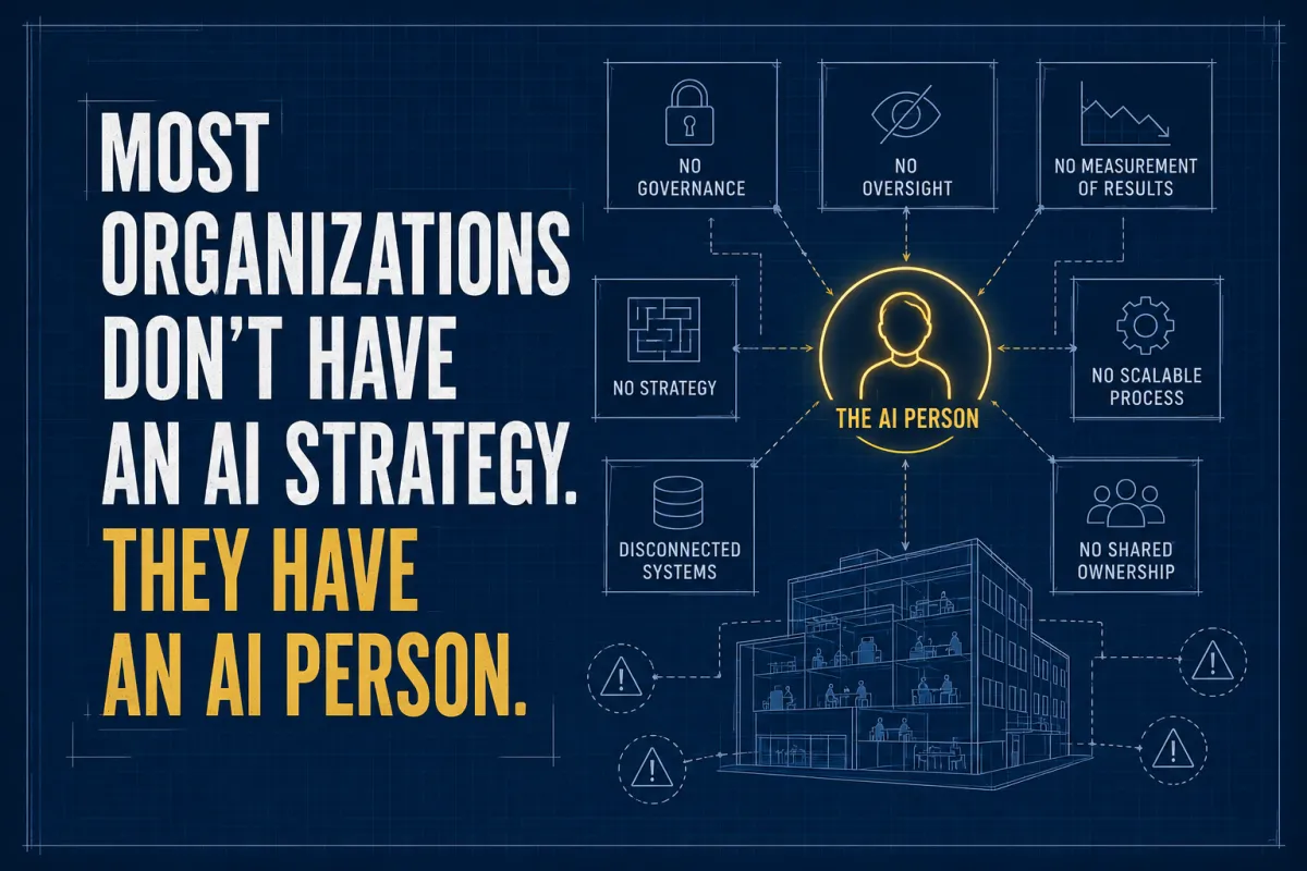 Most Organizations Don’t Have an AI Strategy. They Have an AI Person.