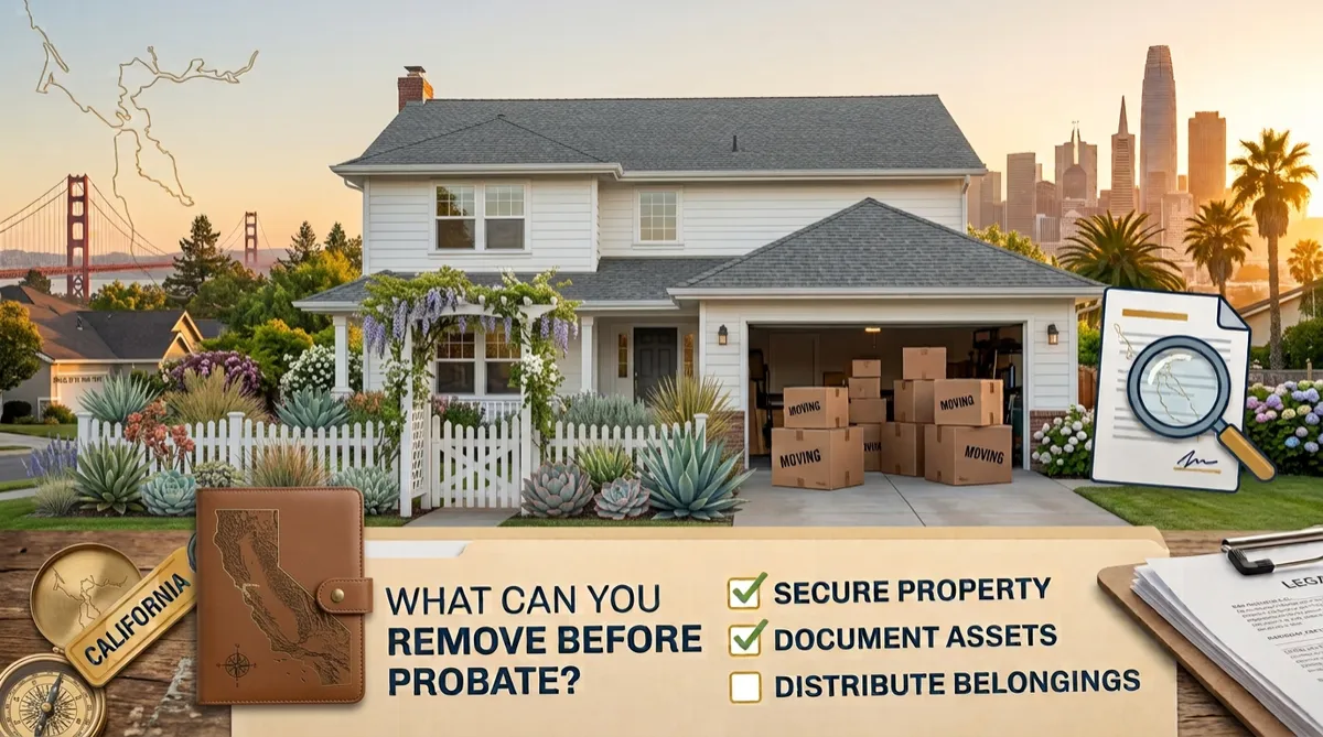 Inherited a Property in California? What Can You Remove Before Probate?
