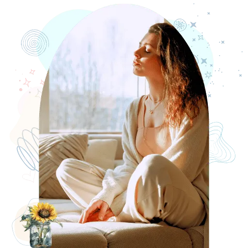 Person sitting quietly alone in a moment of reflection and presence