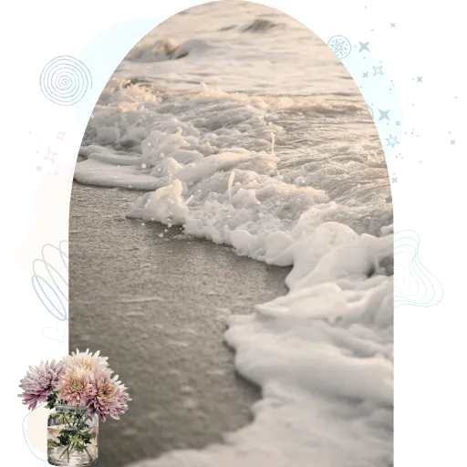 Gentle ocean waves washing onto a quiet shoreline, symbolizing slow arrival and grounded integration.