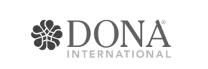 logo for DONA International doula certifying organization.