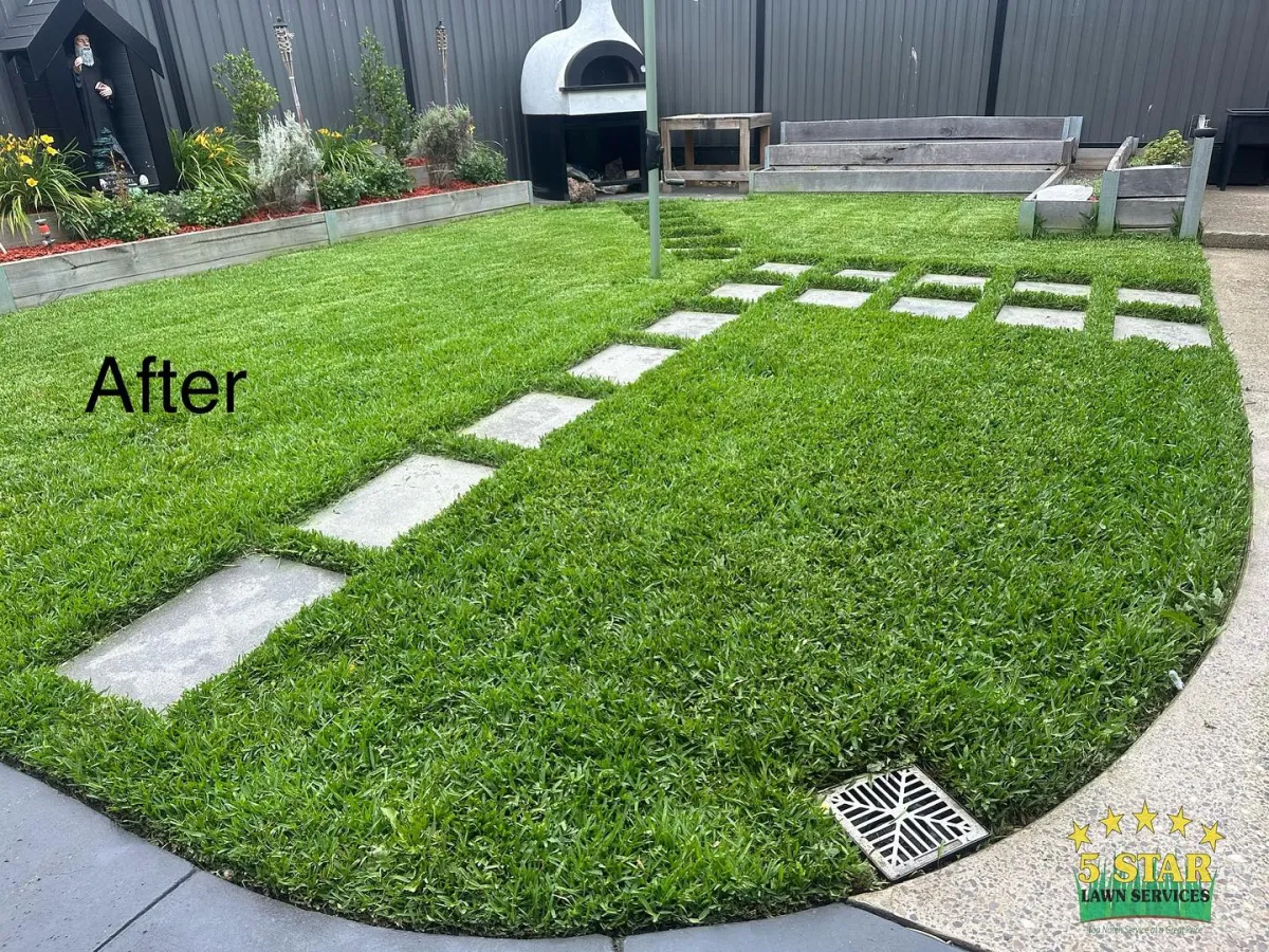 Fresh lawn installation and garden edging Melbourne Northern Suburbs