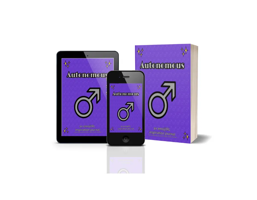 Autonomous (Male) Book Cover - Download on Tablet and Mobile Phone and Paperback Book (Digital Recreation) 
