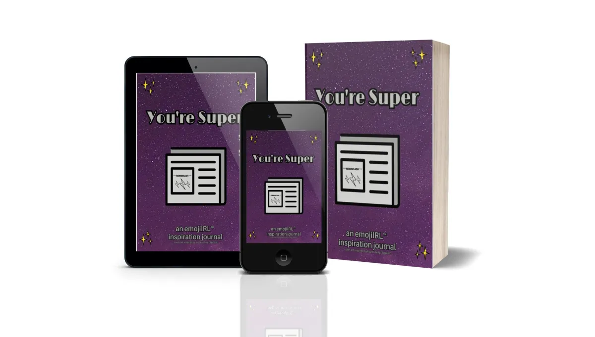 You're Super Book Cover - Download on Tablet and Mobile Phone and Paperback Book (Digital Recreation)