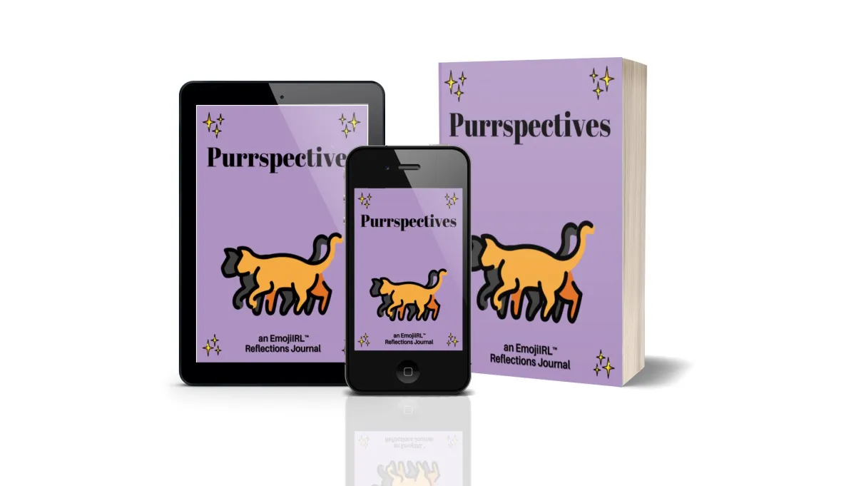 Purrspectives Book Cover - Download on Tablet and Mobile Phone and Paperback Book (Digital Recreation)