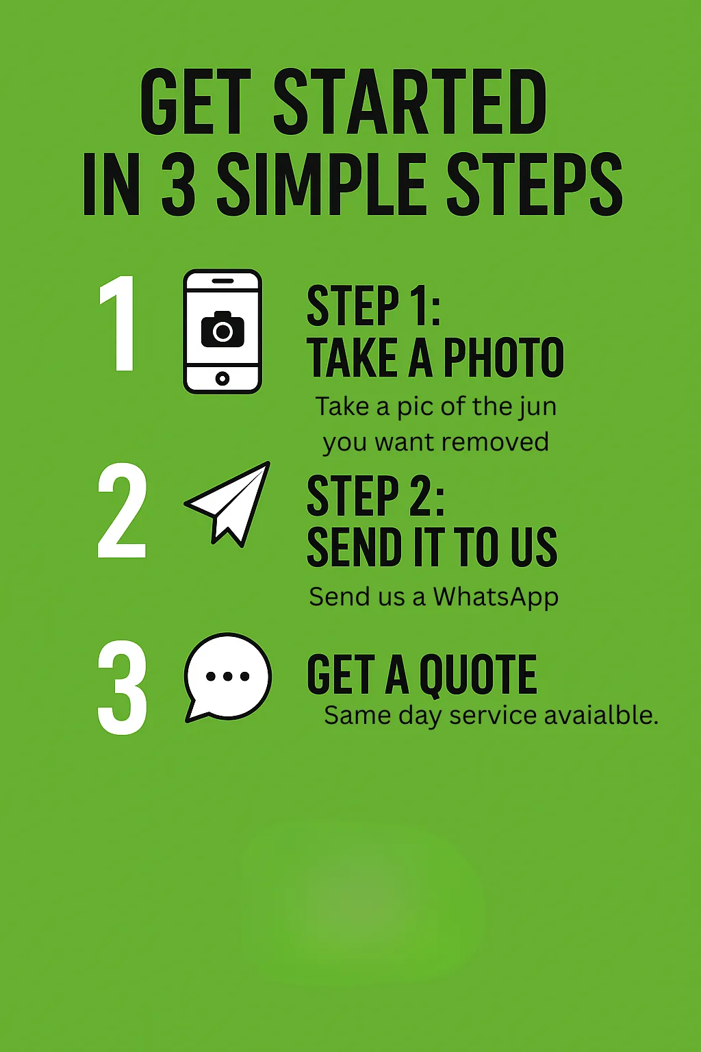 a green sign in a dump