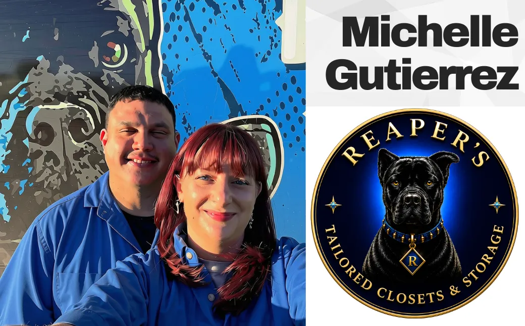 Image of Michelle Gutierrez and Husband David Gutierrez Owner of Reaper's Tailored Closets and Storage